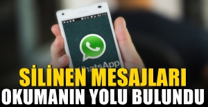 WhatsApp'ta silinen mesajları okumanın yolu bulundu