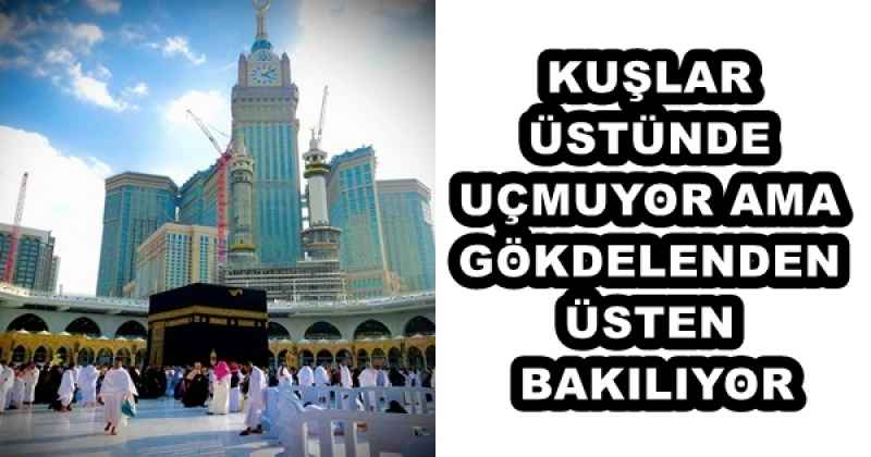 KUŞLAR ÜSTÜNDE UÇMUYOR AMA GÖKDELENDEN ÜSTEN BAKILIYOR