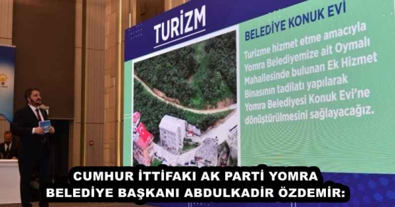 CUMHUR İTTİFAKI AK PARTİ YOMRA BELEDİYE BAŞKANI ABDULKADİR ÖZDEMİR: