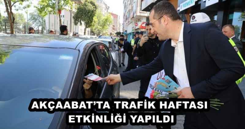 AKÇAABAT’TA TRAFİK HAFTASI ETKİNLİĞİ YAPILDI