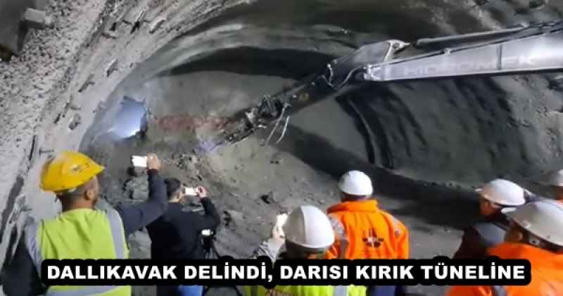 DALLIKAVAK DELİNDİ, DARISI KIRIK TÜNELİNE