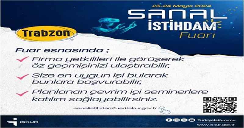 Trabzon İŞKUR’dan Sanal İstihdam Fuarı