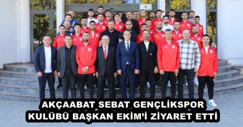 AKÇAABAT SEBAT GENÇLİKSPOR KULÜBÜ BAŞKAN EKİM’İ ZİYARET ETTİ