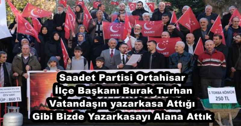 Saadet Partisi Ortahisar İlçe Başkanı Burak Turhan Vatandaşın yazarkasa Attığı Gibi Bizde Yazarkasayı Alana Attık