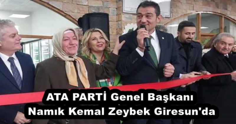 ATA PARTİ Genel Başkanı Namık Kemal Zeybek Giresun'da