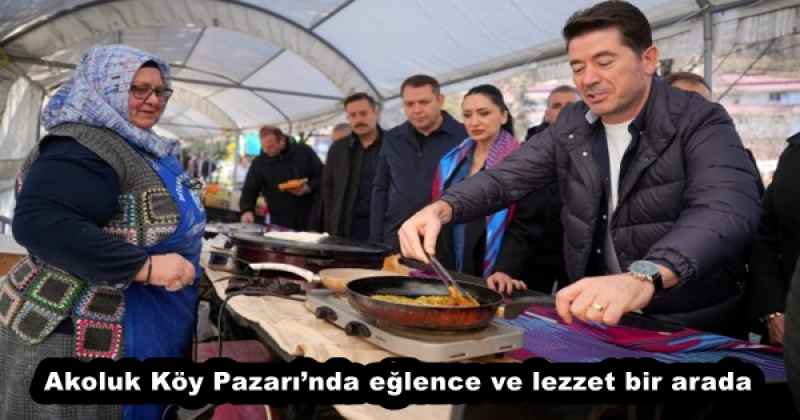 Akoluk Köy Pazarı’nda eğlence ve lezzet bir arada