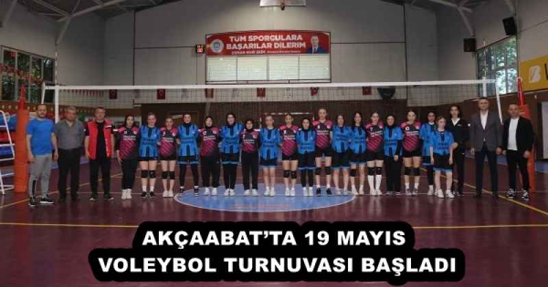 AKÇAABAT’TA 19 MAYIS VOLEYBOL TURNUVASI BAŞLADI