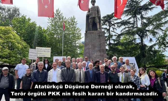 Atatürkçü Düşünce Derneği olarak, Terör örgütü PKK nin fesih kararı bir kandırmacadir.