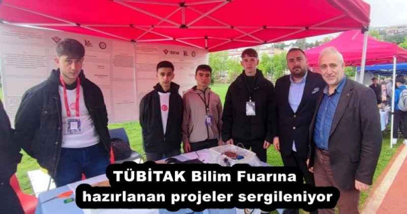 TÜBİTAK Bilim Fuarına hazırlanan projeler sergileniyor