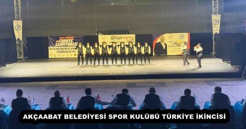 AKÇAABAT BELEDİYESİ SPOR KULÜBÜ TÜRKİYE İKİNCİSİ