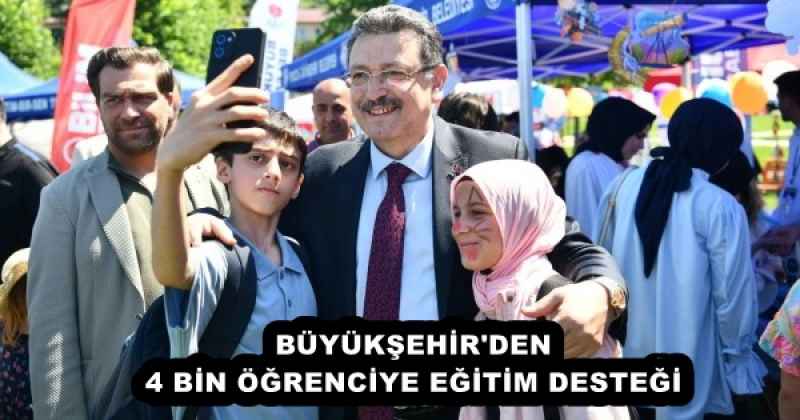 BÜYÜKŞEHİR'DEN 4 BİN ÖĞRENCİYE EĞİTİM DESTEĞİ