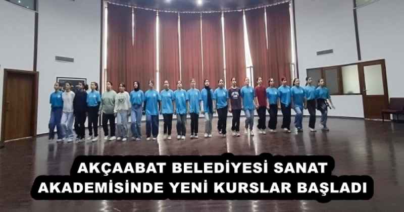 AKÇAABAT BELEDİYESİ SANAT AKADEMİSİNDE YENİ KURSLAR BAŞLADI