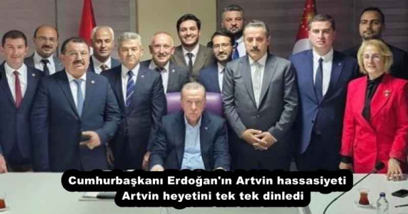 Cumhurbaşkanı Erdoğan'ın Artvin hassasiyeti   Artvin heyetini tek tek dinledi