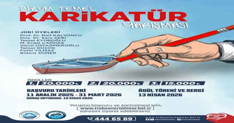 “BİZUM TEMEL KARİKATÜR YARIŞMASI” İÇİN BAŞVURULAR BAŞLADI