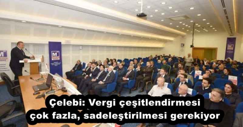 Çelebi: Vergi çeşitlendirmesi çok fazla, sadeleştirilmesi gerekiyor