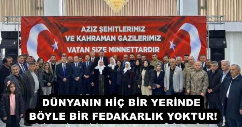 DÜNYANIN HİÇ BİR YERİNDE BÖYLE BİR FEDAKARLIK YOKTUR!