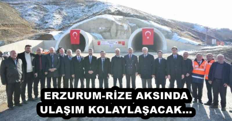 ERZURUM-RİZE AKSINDA ULAŞIM KOLAYLAŞACAK…
