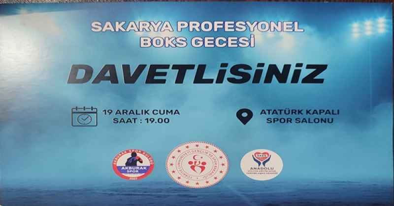 Sakarya’da ‘Profesyonel Boks Gecesi’ etkinliği