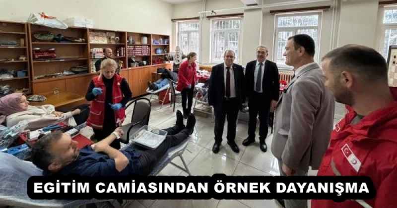 EGİTİM CAMİASINDAN ÖRNEK DAYANIŞMA