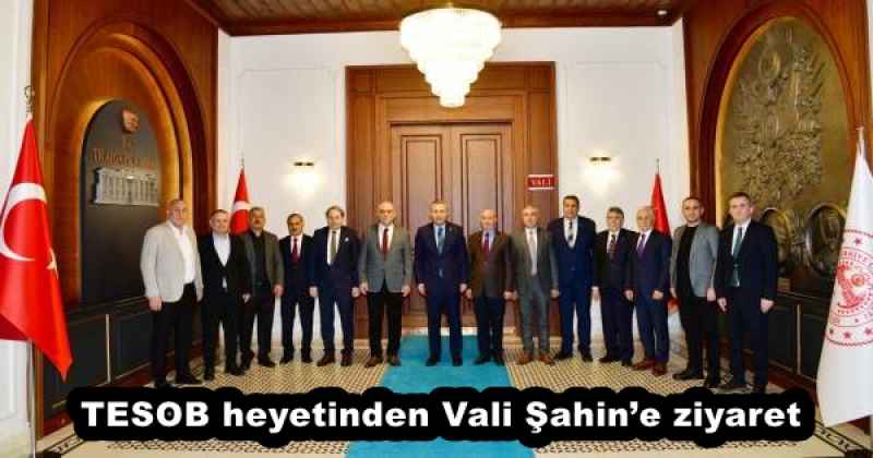 TESOB heyetinden Vali Şahin’e ziyaret