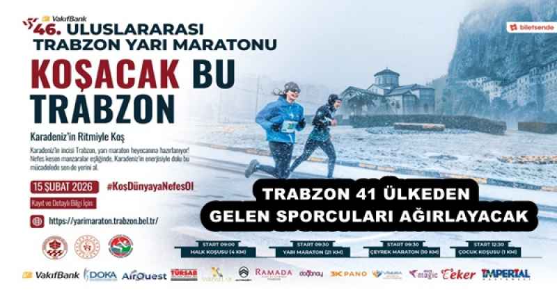 TRABZON 41 ÜLKEDEN GELEN SPORCULARI AĞIRLAYACAK
