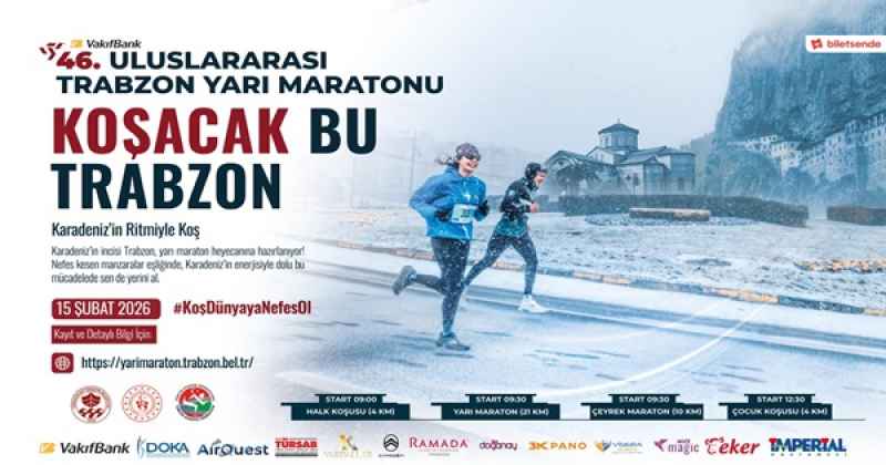 Trabzon’un Kurtuluş Coşkusu Pistlere Taşınıyor: 46. Uluslararası Trabzon Yarı Maratonu İçin Geri Sayım Başladı!