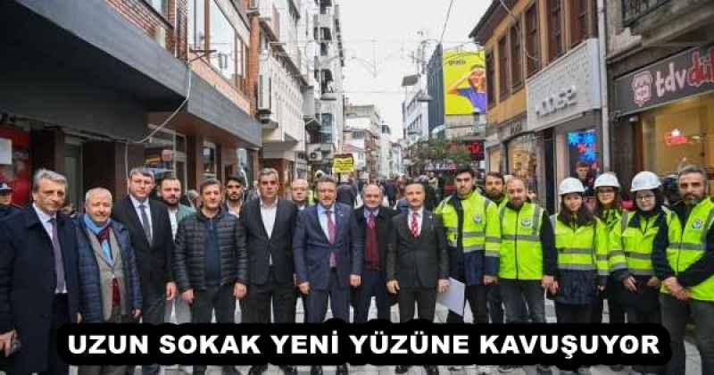 UZUN SOKAK YENİ YÜZÜNE KAVUŞUYOR