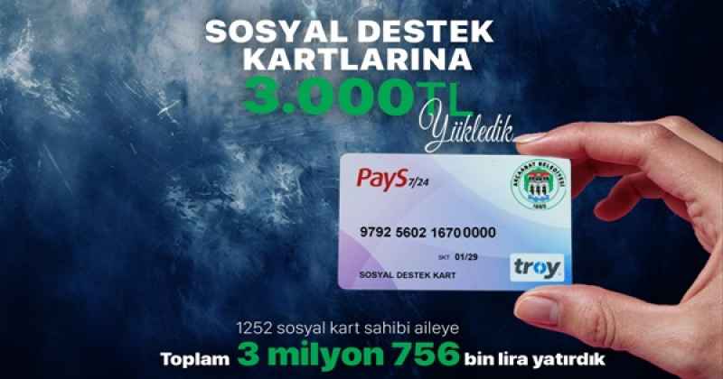 AKÇAABAT BELEDİYESİ’NDEN İHTİYAÇ SAHİBİ AİLELERE 3 MİLYON 756 BİN TL DESTEK