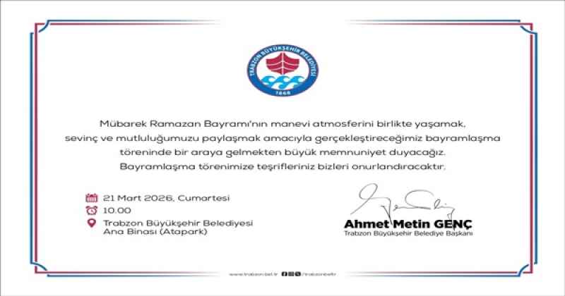 BAŞKAN GENÇ'TEN BAYRAMLAŞMAYA DAVET