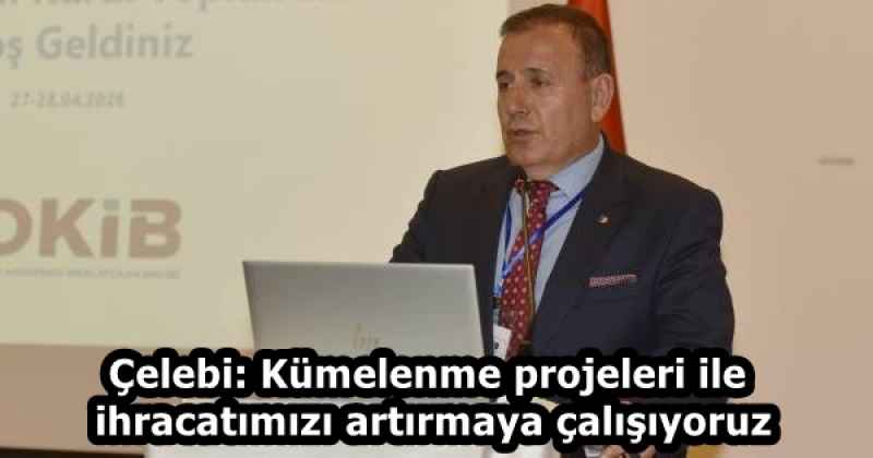 Çelebi: Kümelenme projeleri ile ihracatımızı artırmaya çalışıyoruz
