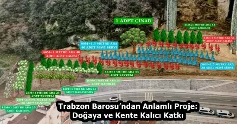 Trabzon Barosu’ndan Anlamlı Proje: Doğaya ve Kente Kalıcı Katkı