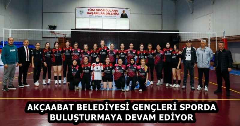 AKÇAABAT BELEDİYESİ GENÇLERİ SPORDA BULUŞTURMAYA DEVAM EDİYOR