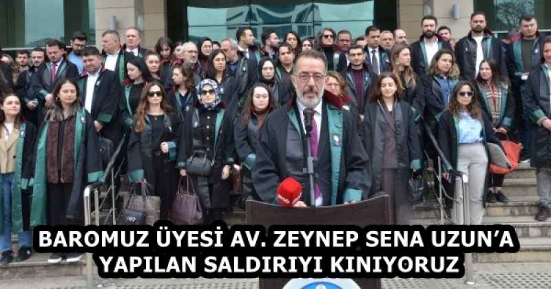 BAROMUZ ÜYESİ AV. ZEYNEP SENA UZUN’A YAPILAN SALDIRIYI KINIYORUZ