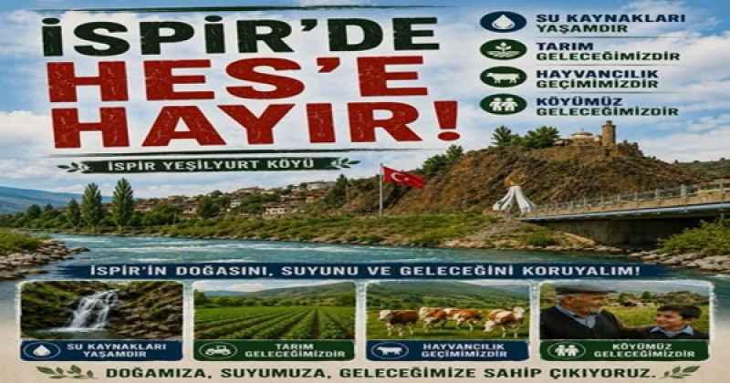 İSPİR HES İSTEMİYOR