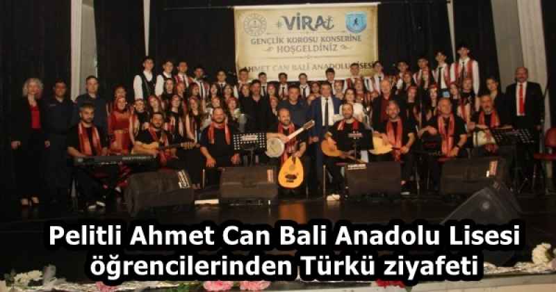 Pelitli Ahmet Can Bali Anadolu Lisesi öğrencilerinden Türkü ziyafeti