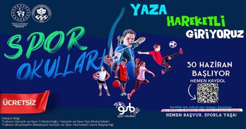 BÜYÜKŞEHİR'İN YAZ SPOR OKULLARI İÇİN GERİ SAYIM BAŞLADI