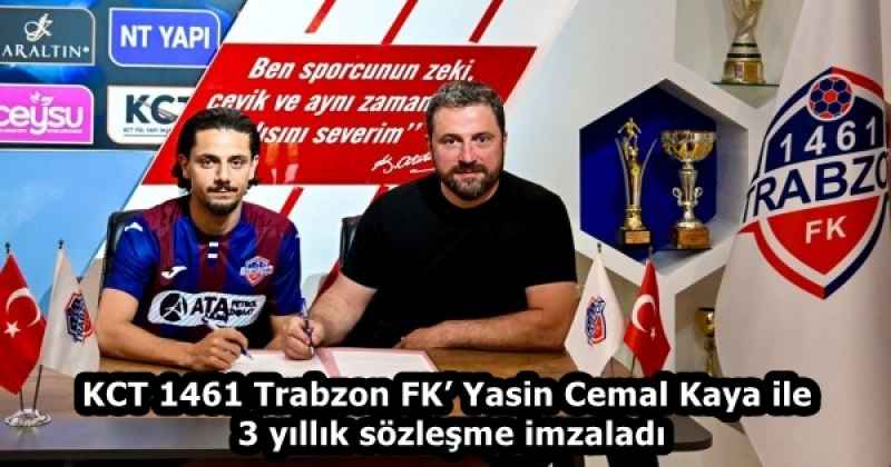 KCT 1461 Trabzon FK’ Yasin Cemal Kaya ile 3 yıllık sözleşme imzaladı