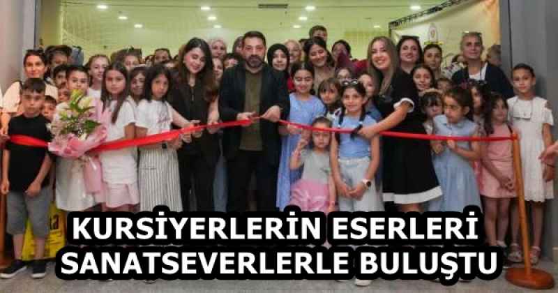 KURSİYERLERİN ESERLERİ SANATSEVERLERLE BULUŞTU