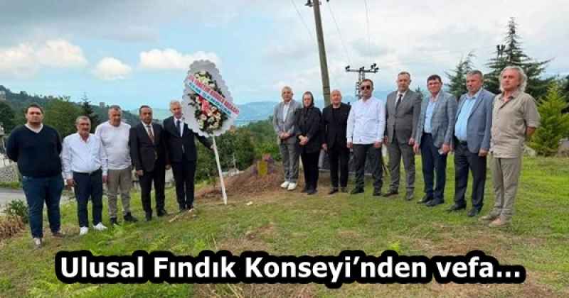 Ulusal Fındık Konseyi’nden vefa…