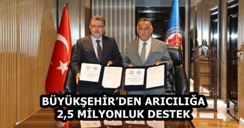 BÜYÜKŞEHİR’DEN ARICILIĞA 2,5 MİLYONLUK DESTEK