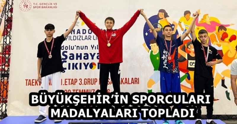 BÜYÜKŞEHİR’İN SPORCULARI MADALYALARI TOPLADI