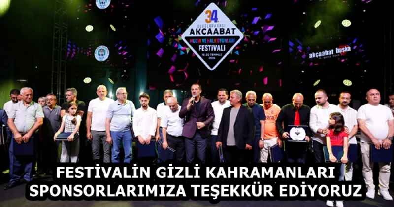 FESTİVALİN GİZLİ KAHRAMANLARI SPONSORLARIMIZA TEŞEKKÜR EDİYORUZ