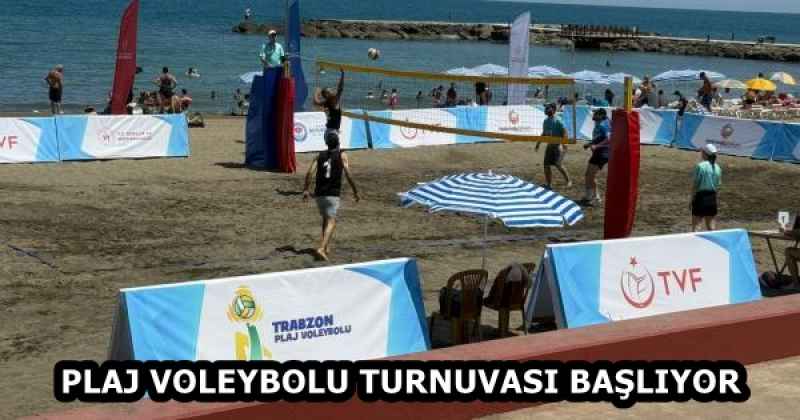 PLAJ VOLEYBOLU TURNUVASI BAŞLIYOR