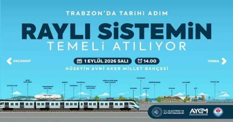 Tarihi gün için geri sayım başladı  RAYLI SİTEMİN TEMELİ AVNİ AKER'DE ATILACAK
