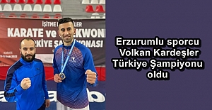 Erzurumlu sporcu Volkan Kardeşler Türkiye Şampiyonu oldu