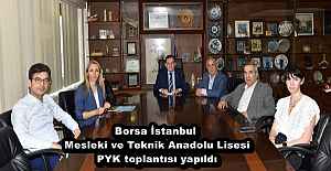 Borsa İstanbul Mesleki ve Teknik Anadolu Lisesi PYK toplantısı yapıldı