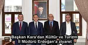 Başkan Kara’dan Kültür ve Turizm İl Müdürü Erdoğan’a ziyaret