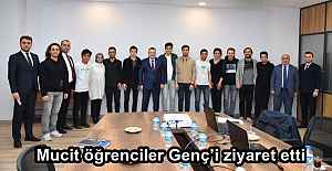 Mucit öğrenciler Genç’i ziyaret etti