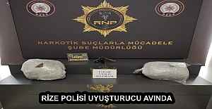 RİZE POLİSİ UYUŞTURUCU AVINDA