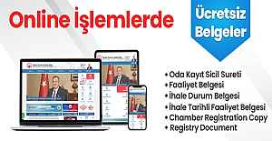 TTSO üyeleri 6 belgeyi online ortamda ücretsiz alabilecek
